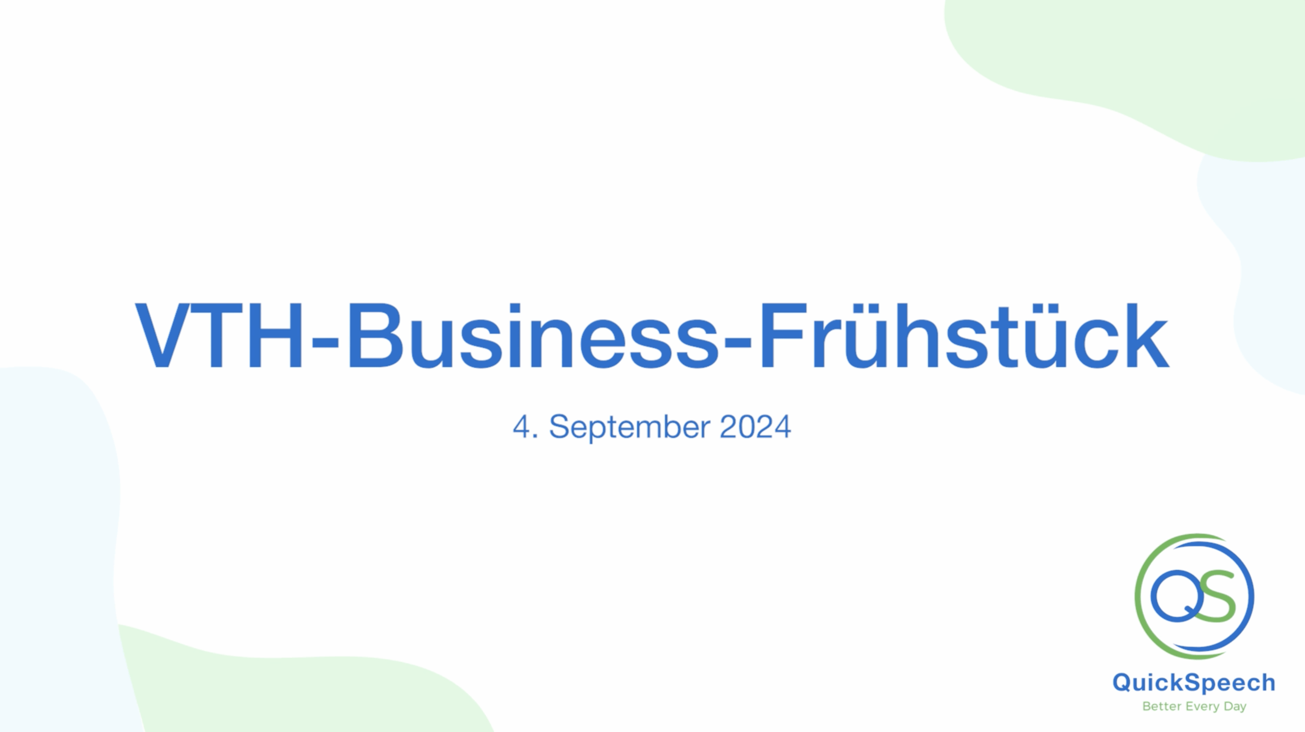 VTH Business Frühstück