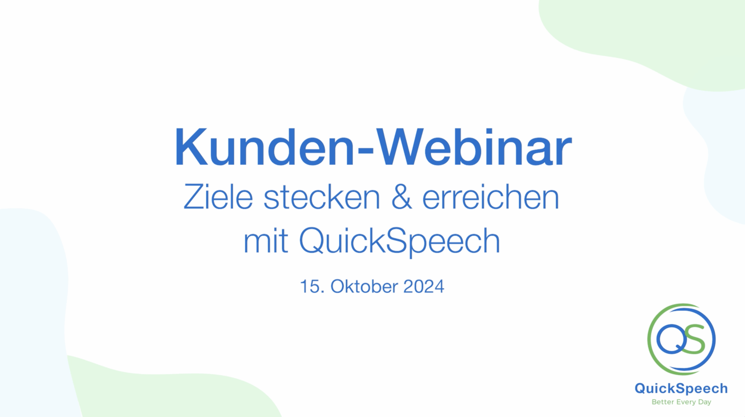 Webinar Ziele stecken