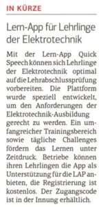 Lern-App für Lehrlinge